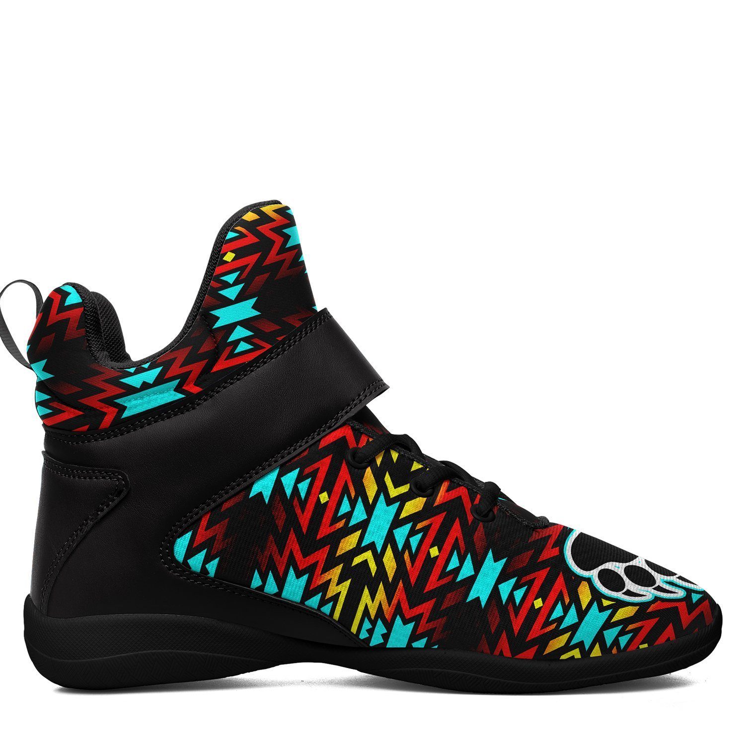 Fire Colors and Turquoise Bearpaw Kid's Ipottaa Basketball / Sport High Top Shoes 49 Dzine