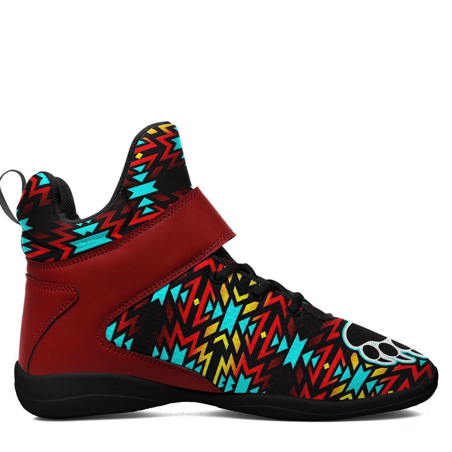 Fire Colors and Turquoise Bearpaw Kid's Ipottaa Basketball / Sport High Top Shoes 49 Dzine