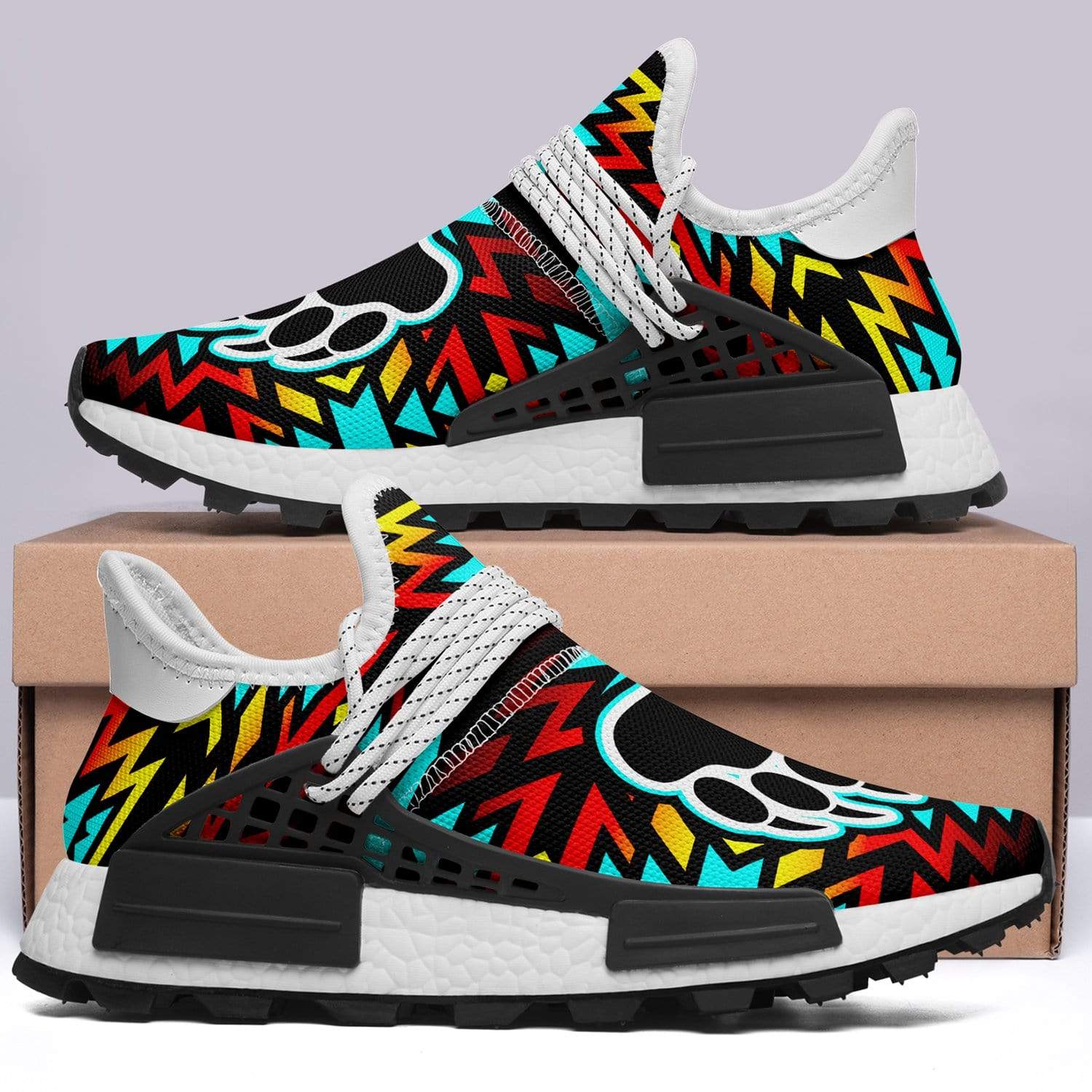 Fire Colors and Turquoise Bearpaw Okaki Sneakers Shoes 49 Dzine
