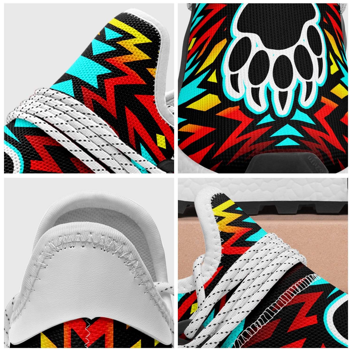 Fire Colors and Turquoise Bearpaw Okaki Sneakers Shoes 49 Dzine