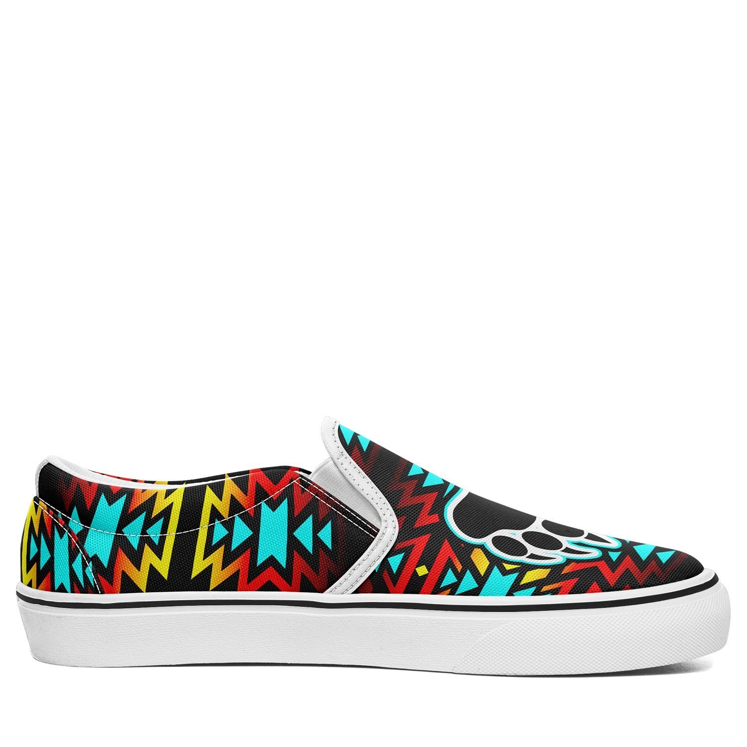 Fire Colors and Turquoise Bearpaw Otoyimm Canvas Slip On Shoes 49 Dzine