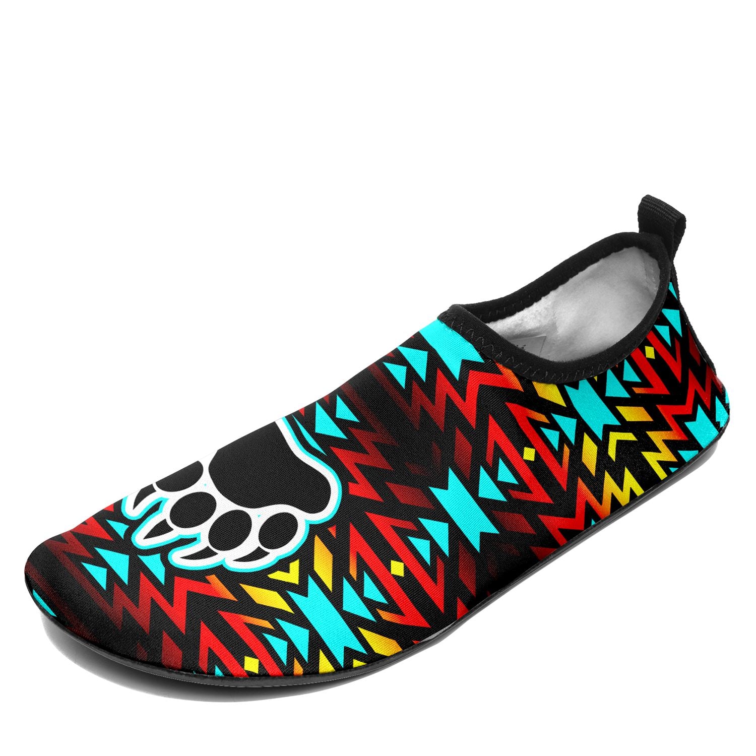 Fire Colors and Turquoise Bearpaw Sockamoccs Slip On Shoes 49 Dzine