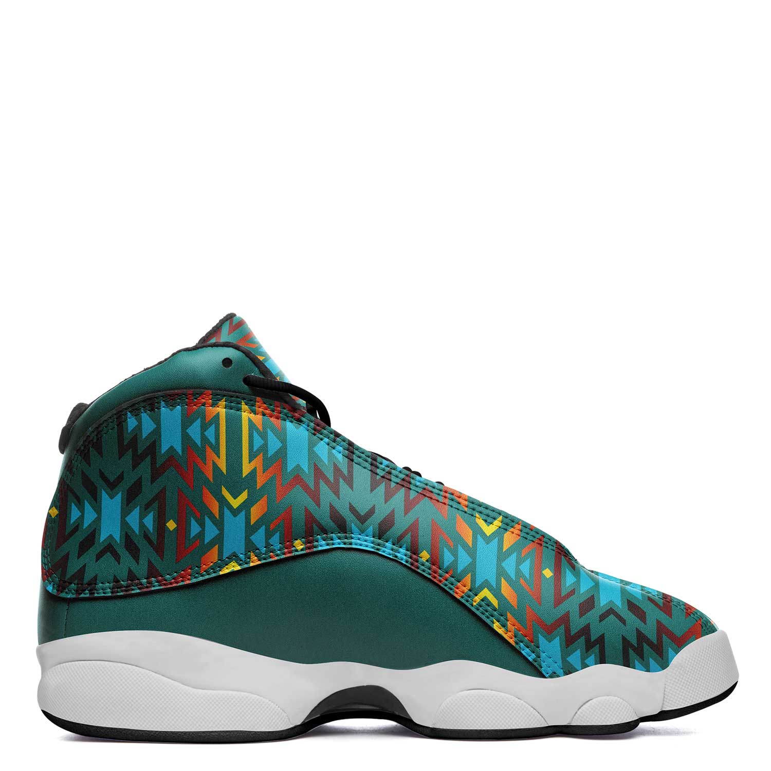 Fire Colors and Turquoise Teal Athletic Shoes Herman