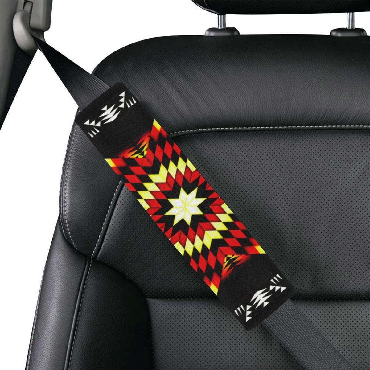 Fire Colors Car Seat Belt Cover 7''x12.6'' Car Seat Belt Cover 7''x12.6'' e-joyer