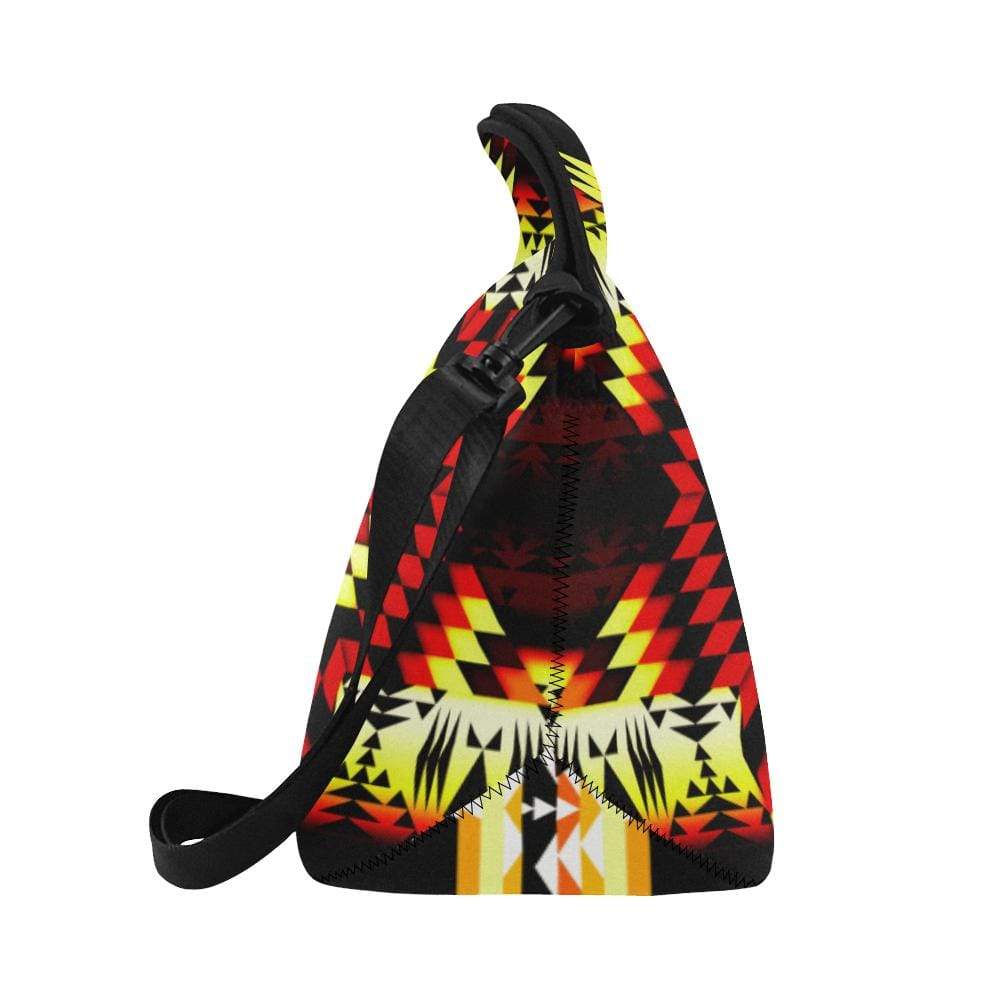Fire Colors Neoprene Lunch Bag/Large (Model 1669) Neoprene Lunch Bag/Large (1669) e-joyer