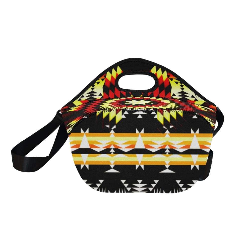 Fire Colors Neoprene Lunch Bag/Large (Model 1669) Neoprene Lunch Bag/Large (1669) e-joyer