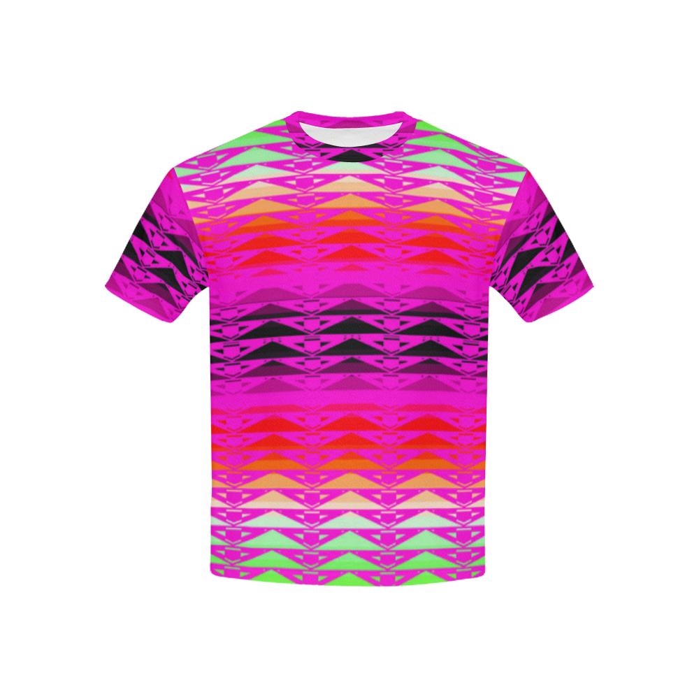 Fire Rattler Fuschia All Over Print T-shirt for Kid (USA Size) (Model T40) All Over Print T-shirt for Kid e-joyer