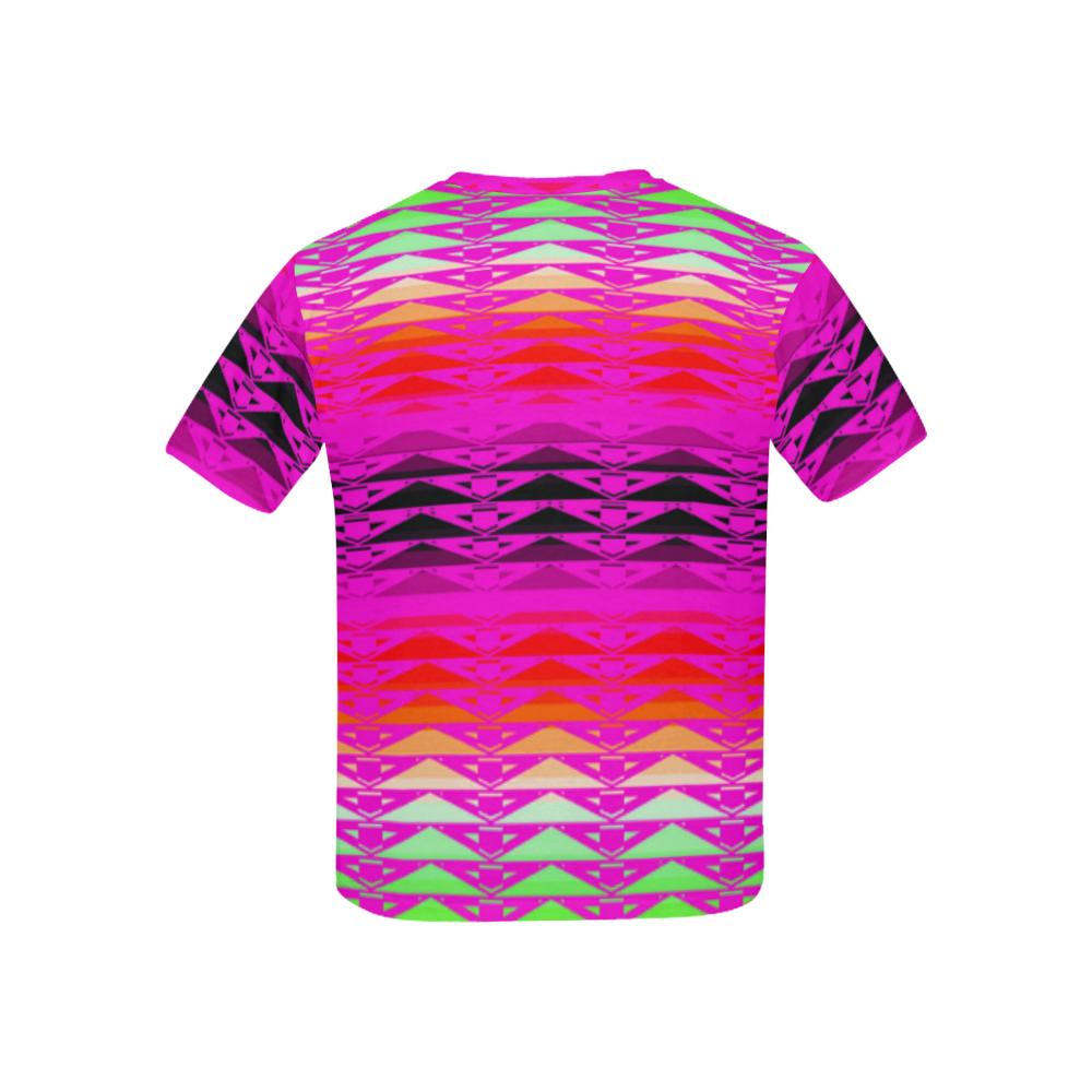 Fire Rattler Fuschia All Over Print T-shirt for Kid (USA Size) (Model T40) All Over Print T-shirt for Kid e-joyer