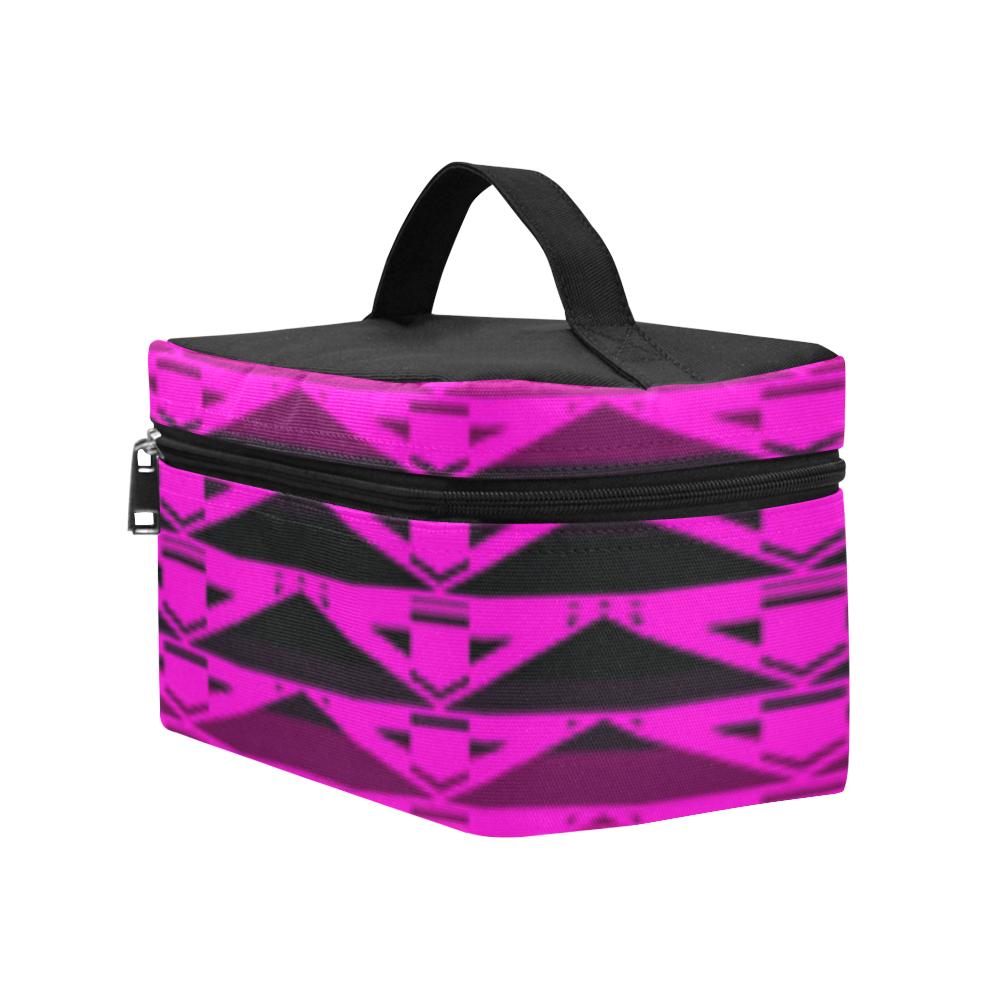 Fire Rattler Fuschia Cosmetic Bag/Large (Model 1658) Cosmetic Bag e-joyer