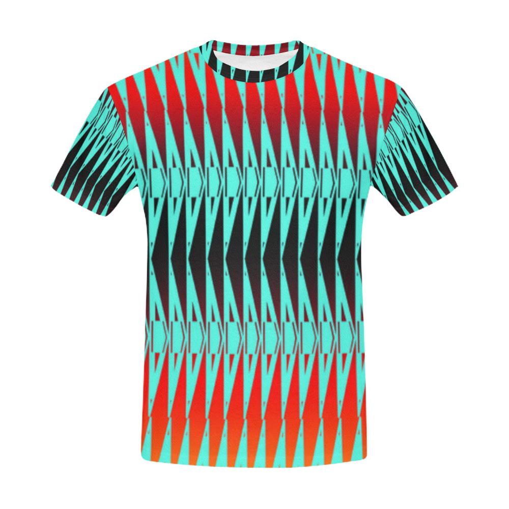 Fire Rattler Sky All Over Print T-Shirt for Men (USA Size) (Model T40) All Over Print T-Shirt for Men e-joyer