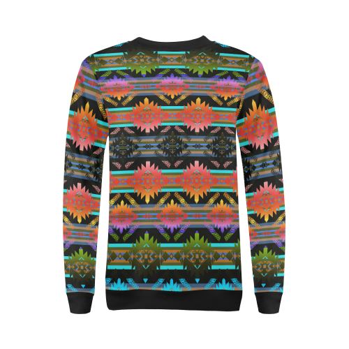 Fire Watch All Over Print Crewneck Sweatshirt for Women (Model H18) Crewneck Sweatshirt for Women (H18) e-joyer