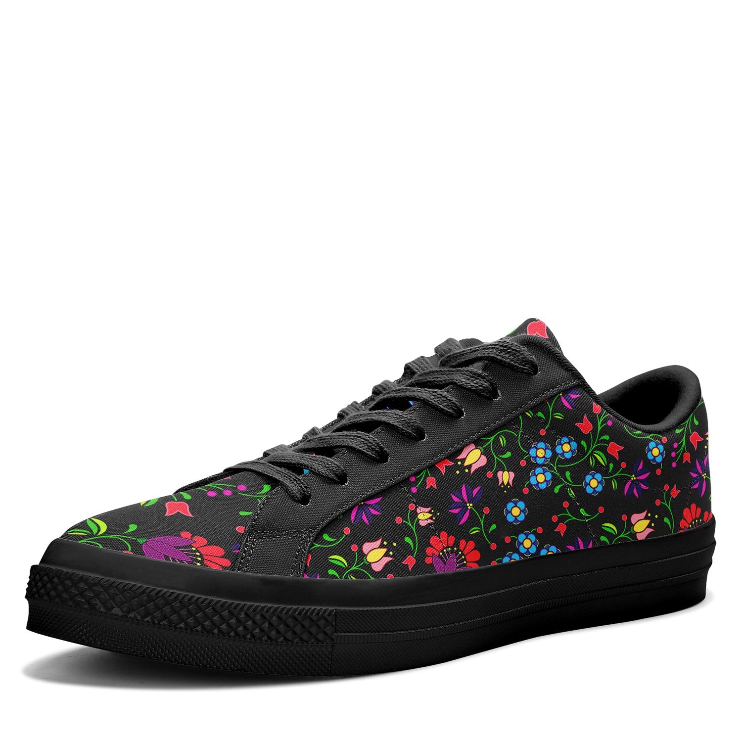 Fleur Indigine Aapisi Low Top Canvas Shoes Black Sole aapisi Herman