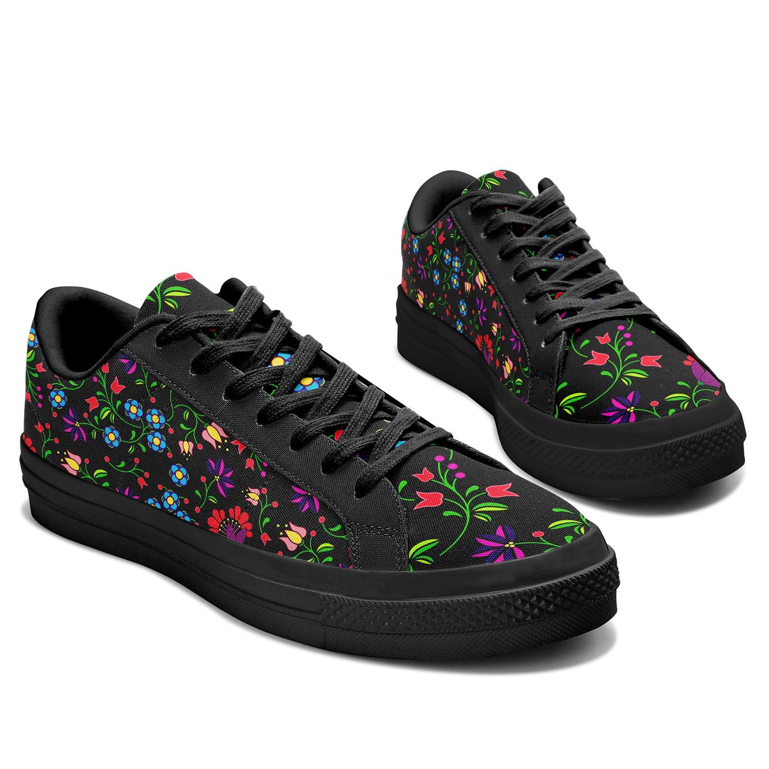 Fleur Indigine Aapisi Low Top Canvas Shoes Black Sole aapisi Herman