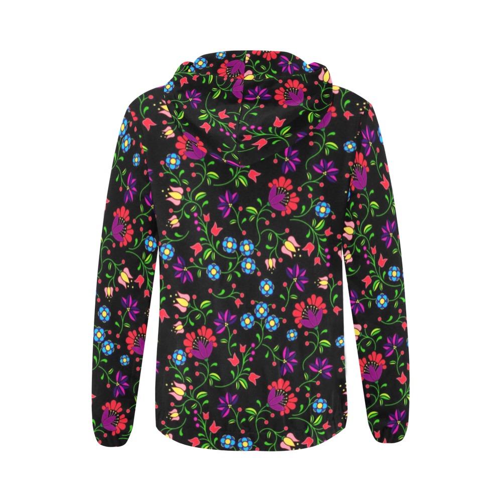 Fleur Indigine All Over Print Full Zip Hoodie for Women (Model H14) All Over Print Full Zip Hoodie for Women (H14) e-joyer