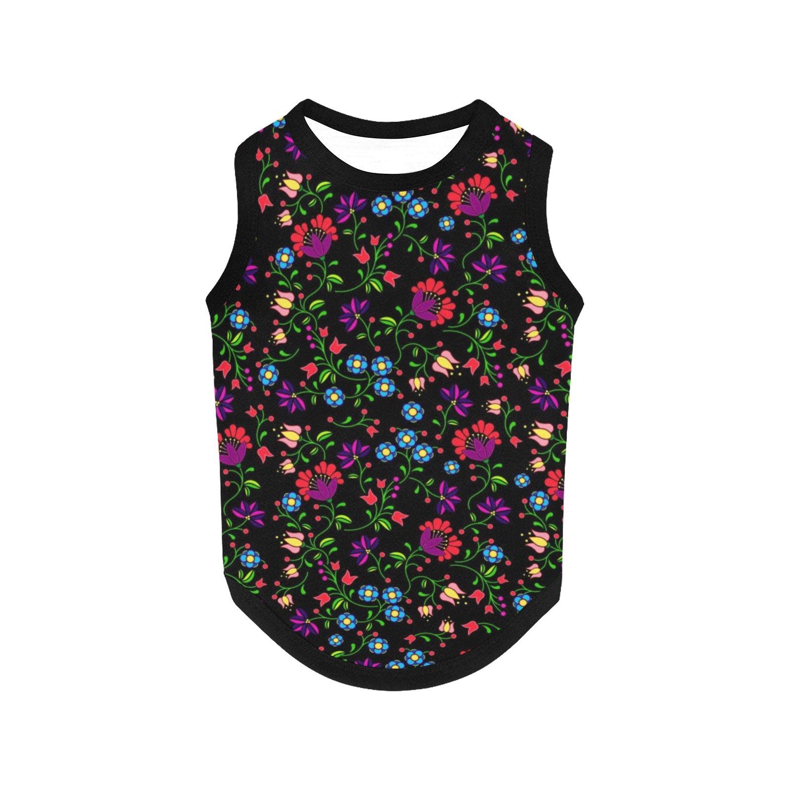 Fleur Indigine All Over Print Pet Tank Top Pet Tank Top e-joyer