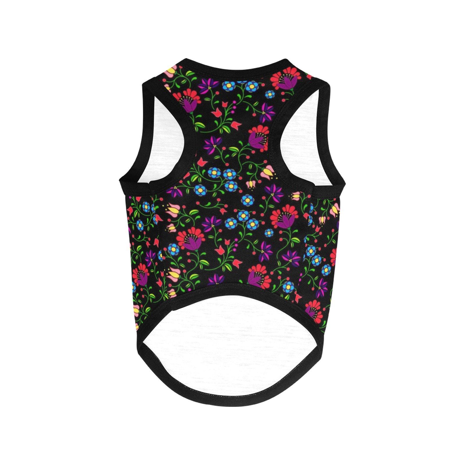 Fleur Indigine All Over Print Pet Tank Top Pet Tank Top e-joyer
