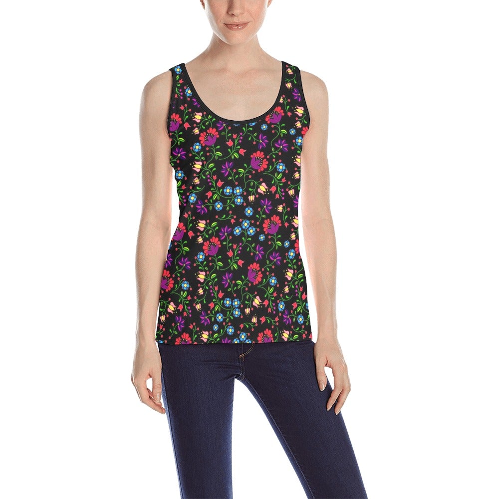 Fleur Indigine All Over Print Tank Top for Women (Model T43) All Over Print Tank Top for Women (T43) e-joyer