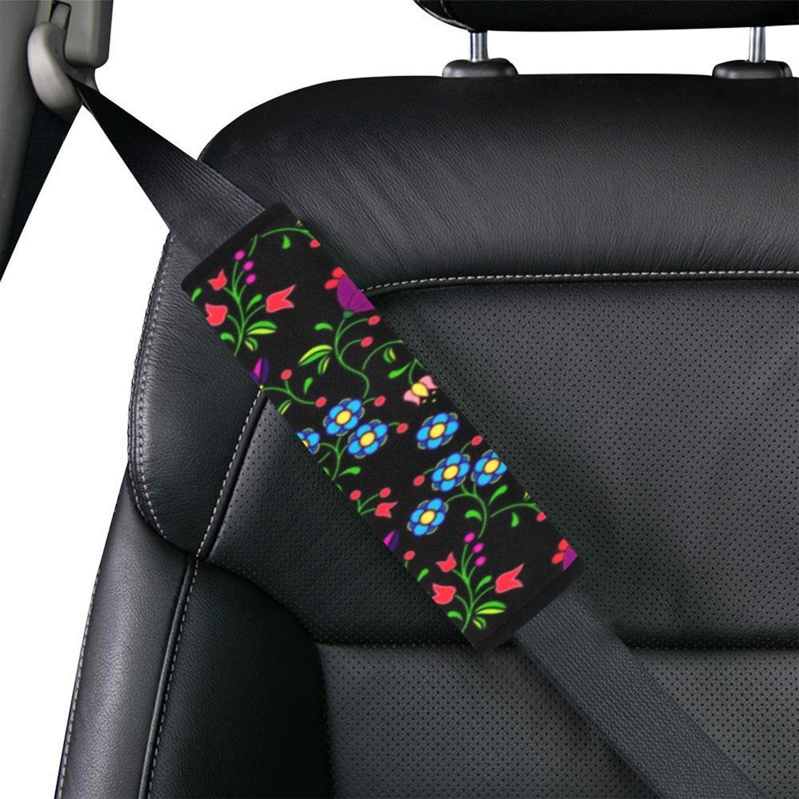Fleur Indigine Car Seat Belt Cover 7''x12.6'' (Pack of 2) Car Seat Belt Cover 7x12.6 (Pack of 2) e-joyer