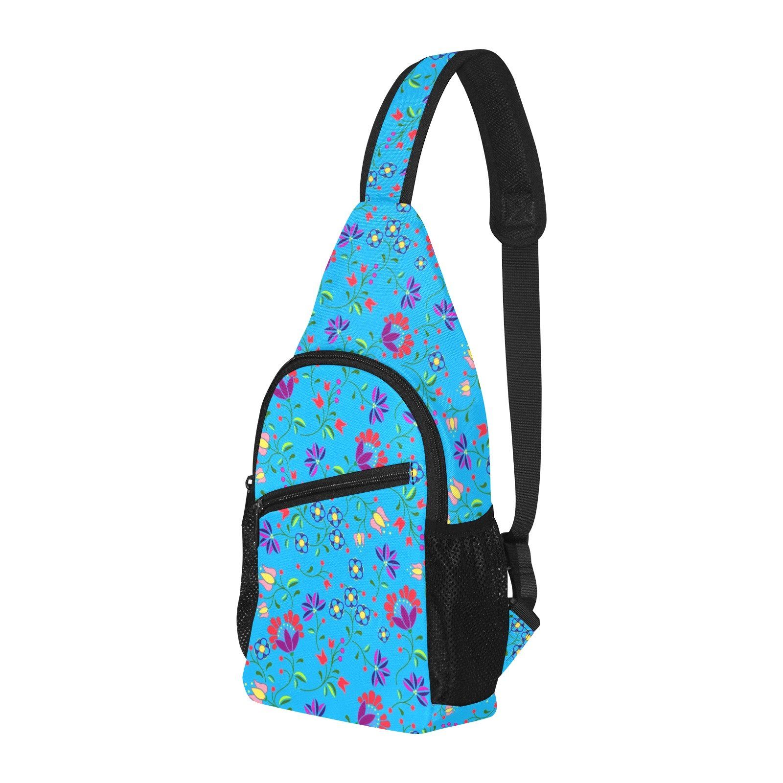 Fleur Indigine Ciel All Over Print Chest Bag (Model 1719) All Over Print Chest Bag (1719) e-joyer