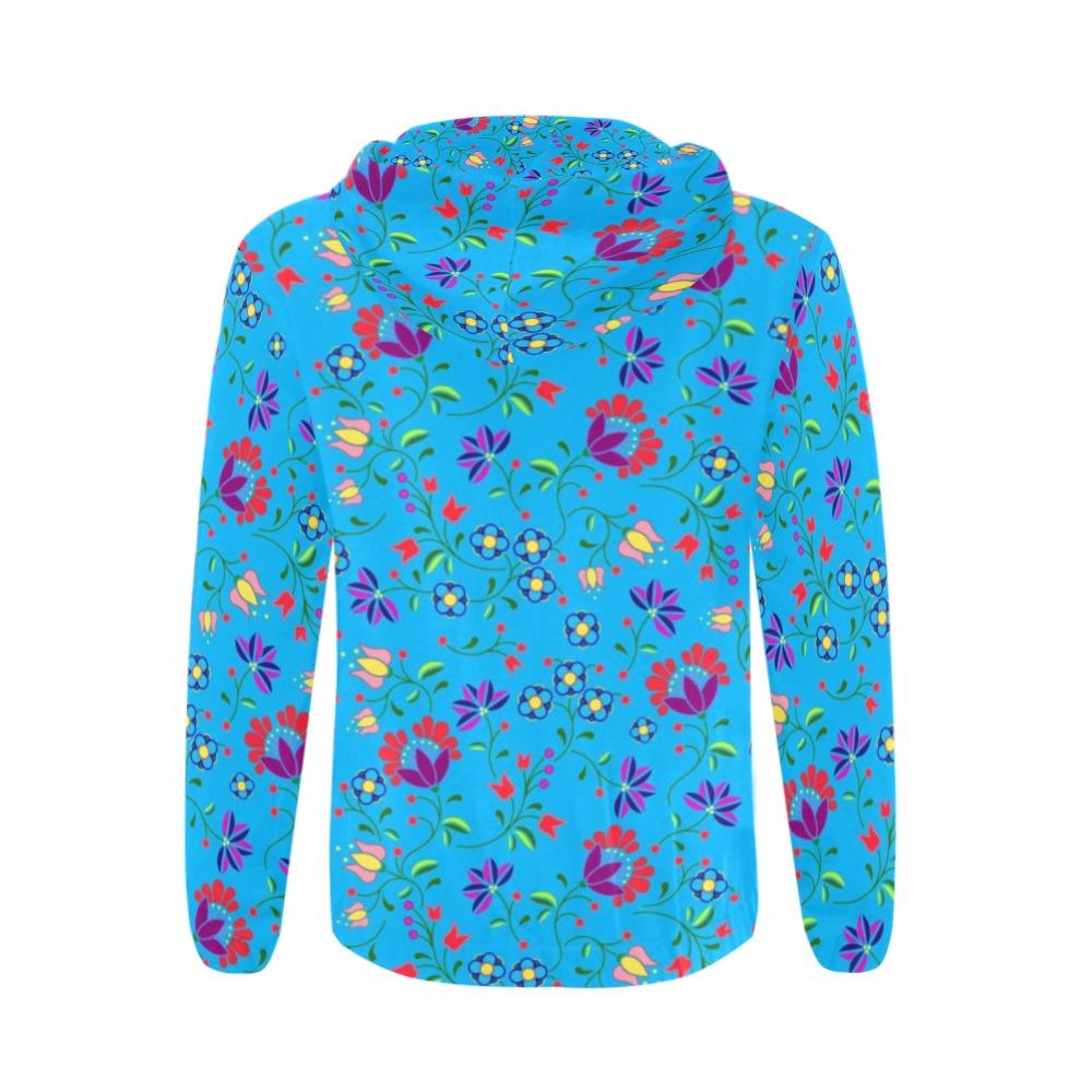 Fleur Indigine Ciel All Over Print Full Zip Hoodie for Men (Model H14) All Over Print Full Zip Hoodie for Men (H14) e-joyer