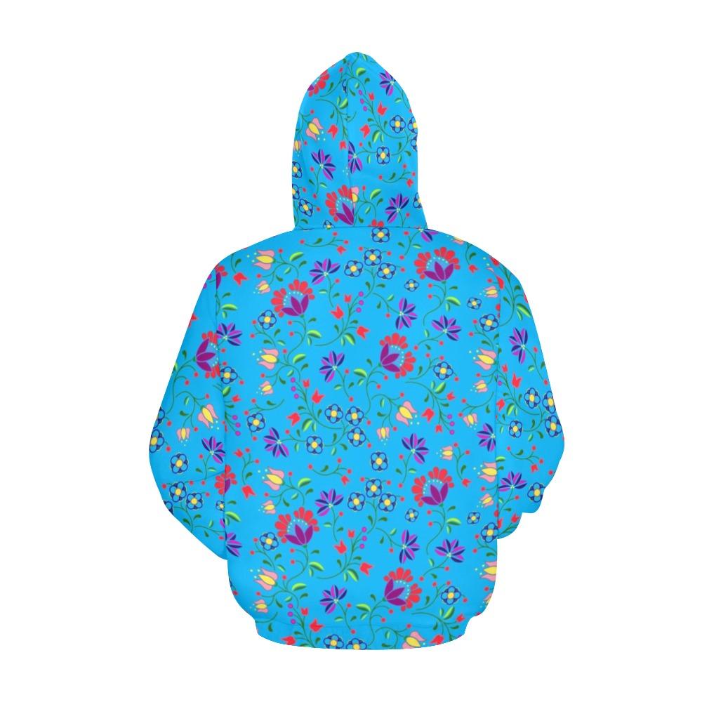 Fleur Indigine Ciel All Over Print Hoodie for Women (USA Size) (Model H13) All Over Print Hoodie for Women (H13) e-joyer