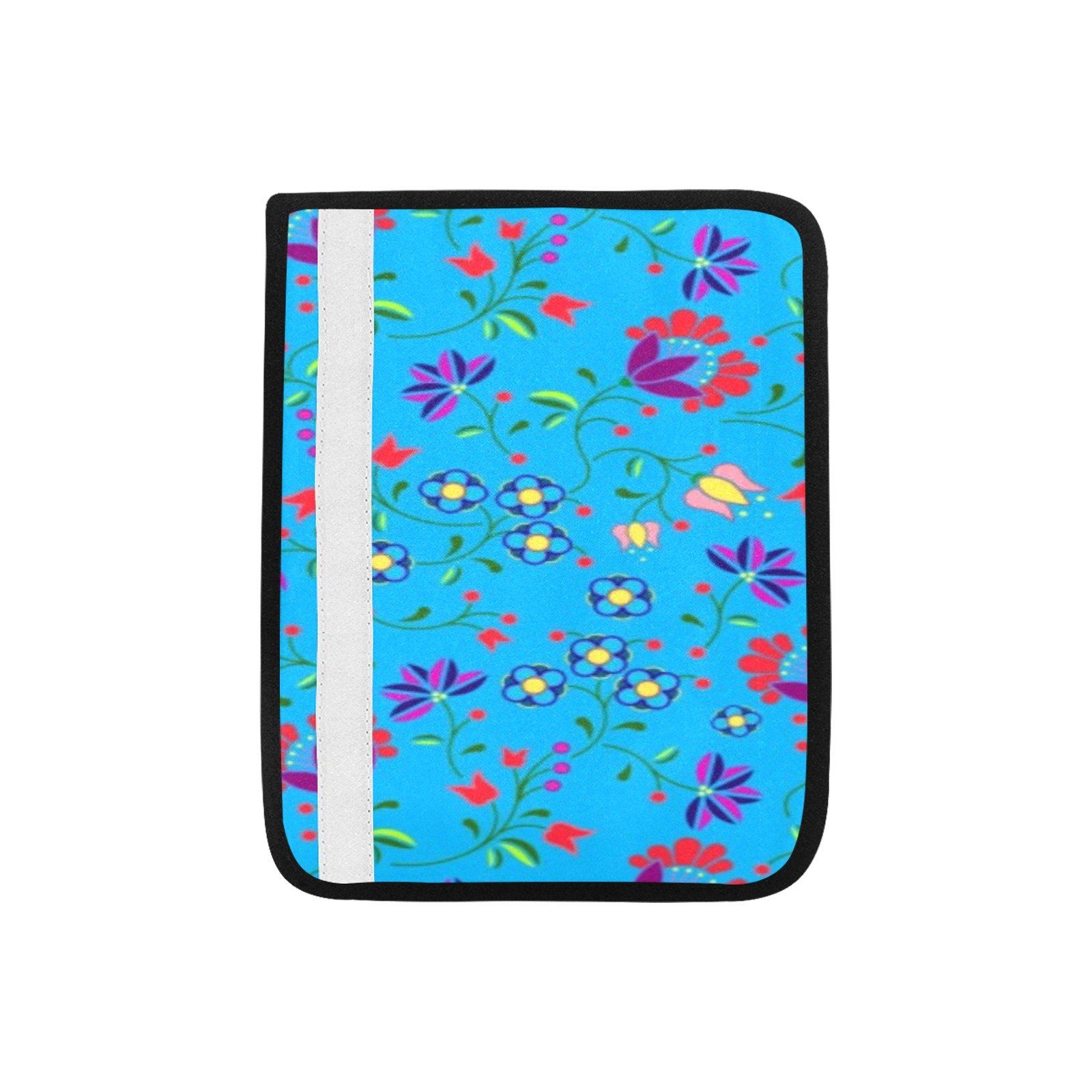 Fleur Indigine Ciel Car Seat Belt Cover 7''x12.6'' (Pack of 2) Car Seat Belt Cover 7x12.6 (Pack of 2) e-joyer
