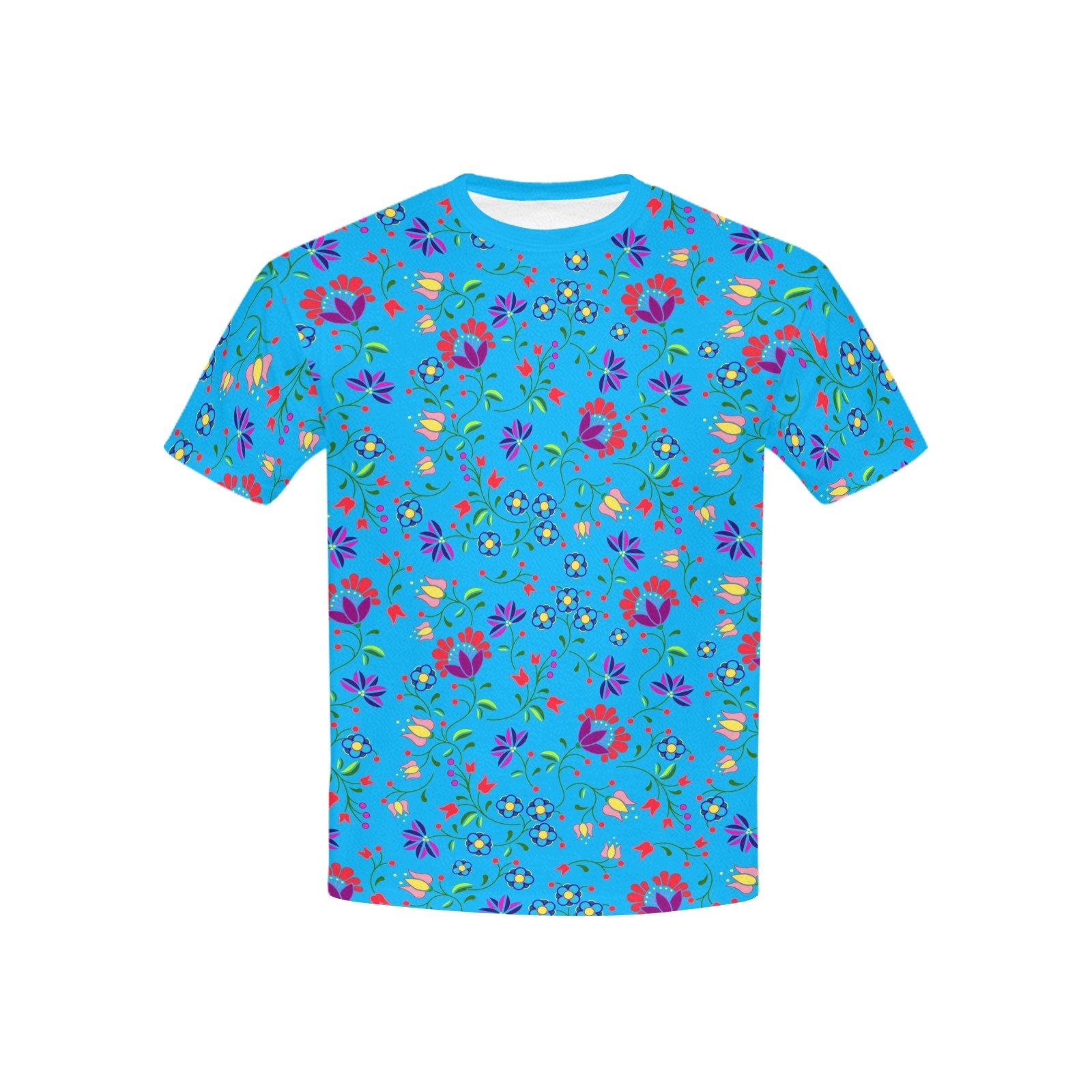 Fleur Indigine Ciel Kids' All Over Print T-shirt (USA Size) (Model T40) All Over Print T-shirt for Kid (T40) e-joyer