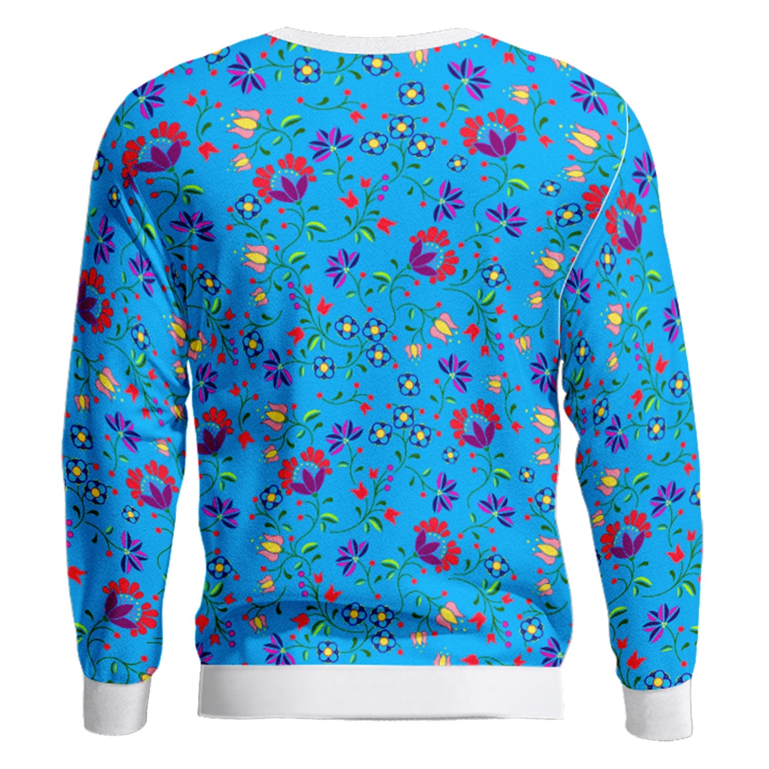 Fleur Indigine Ciel Unisex Crewneck Long Sleeve Top Herman