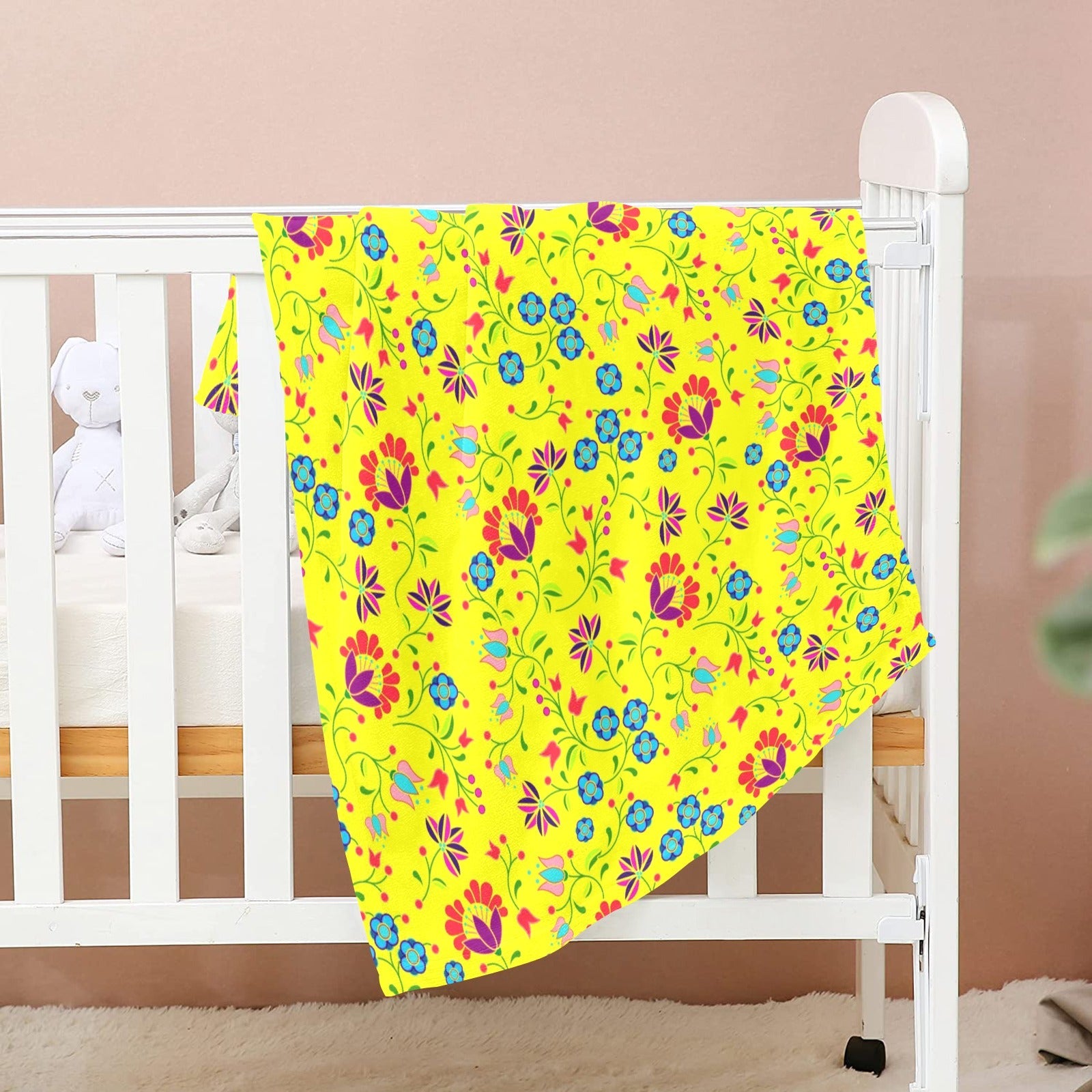 Fleur Indigine Mais Baby Blanket 30"x40" Baby Blanket 30"x40" e-joyer