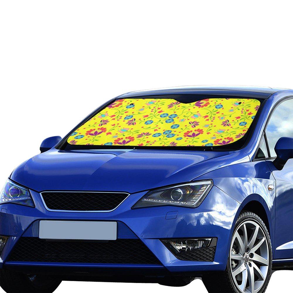 Fleur Indigine Mais Car Sun Shade 55"x30" Car Sun Shade e-joyer