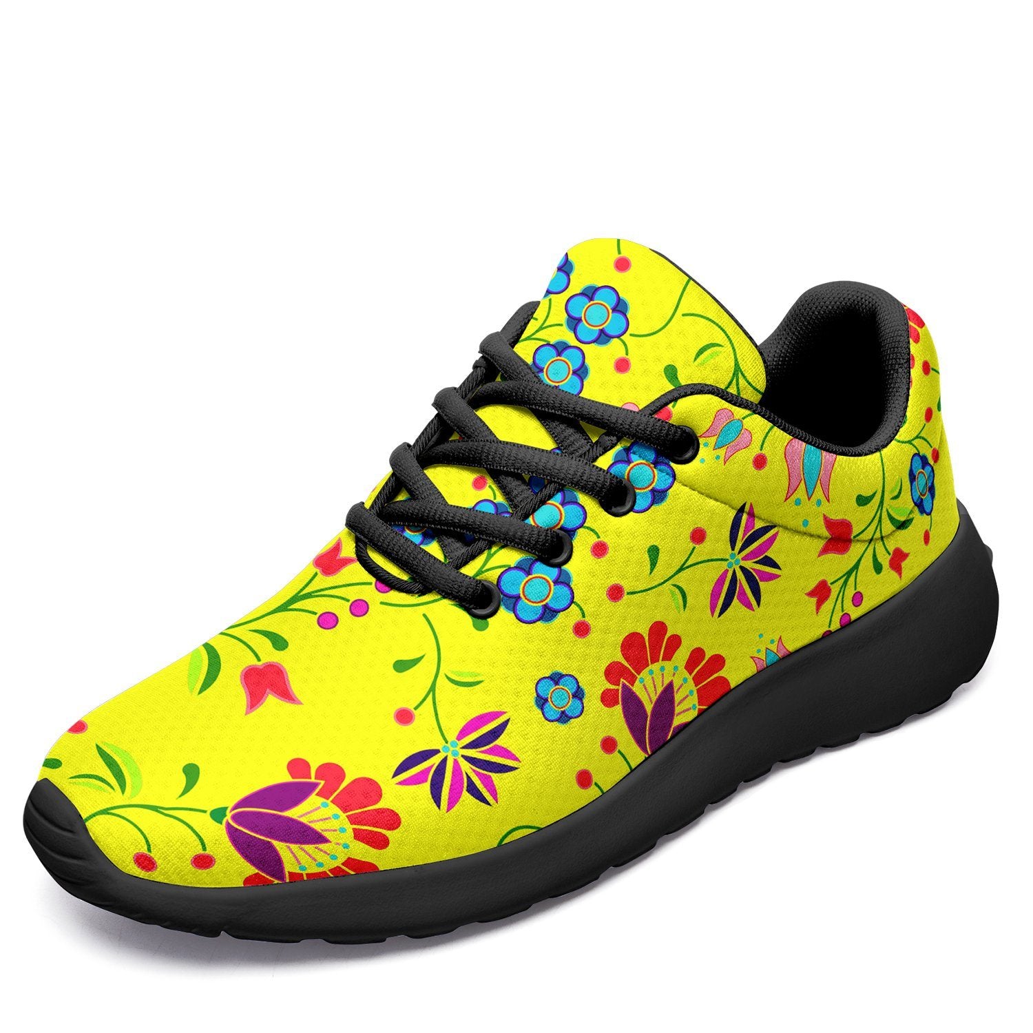 Fleur Indigine Mais Ikkaayi Sport Sneakers ikkaayi Herman US Women 4.5 / US Youth 3.5 / EUR 35 Black Sole