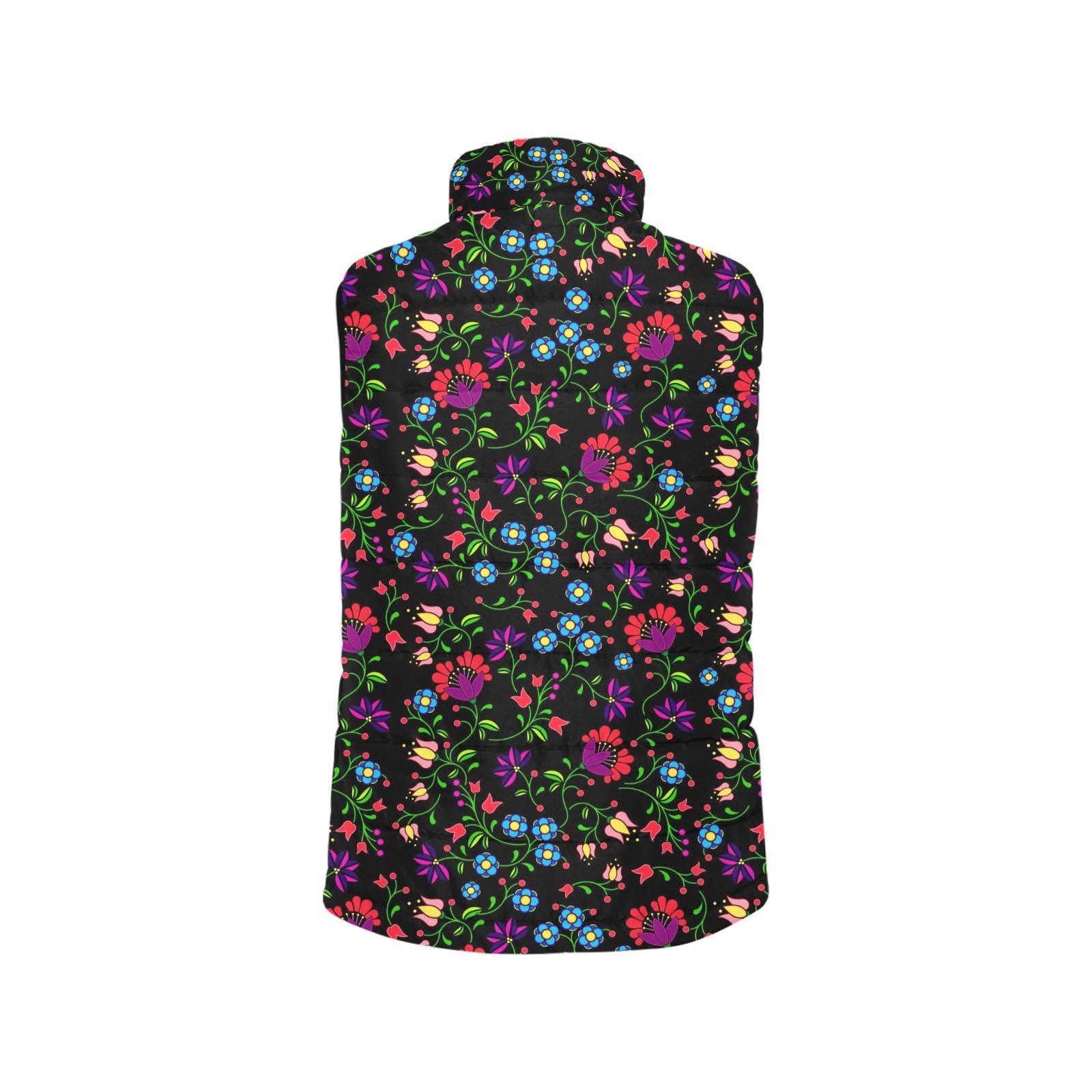 Fleur Indigine Men's Padded Vest Jacket (Model H44) Men's Padded Vest Jacket (H44) e-joyer