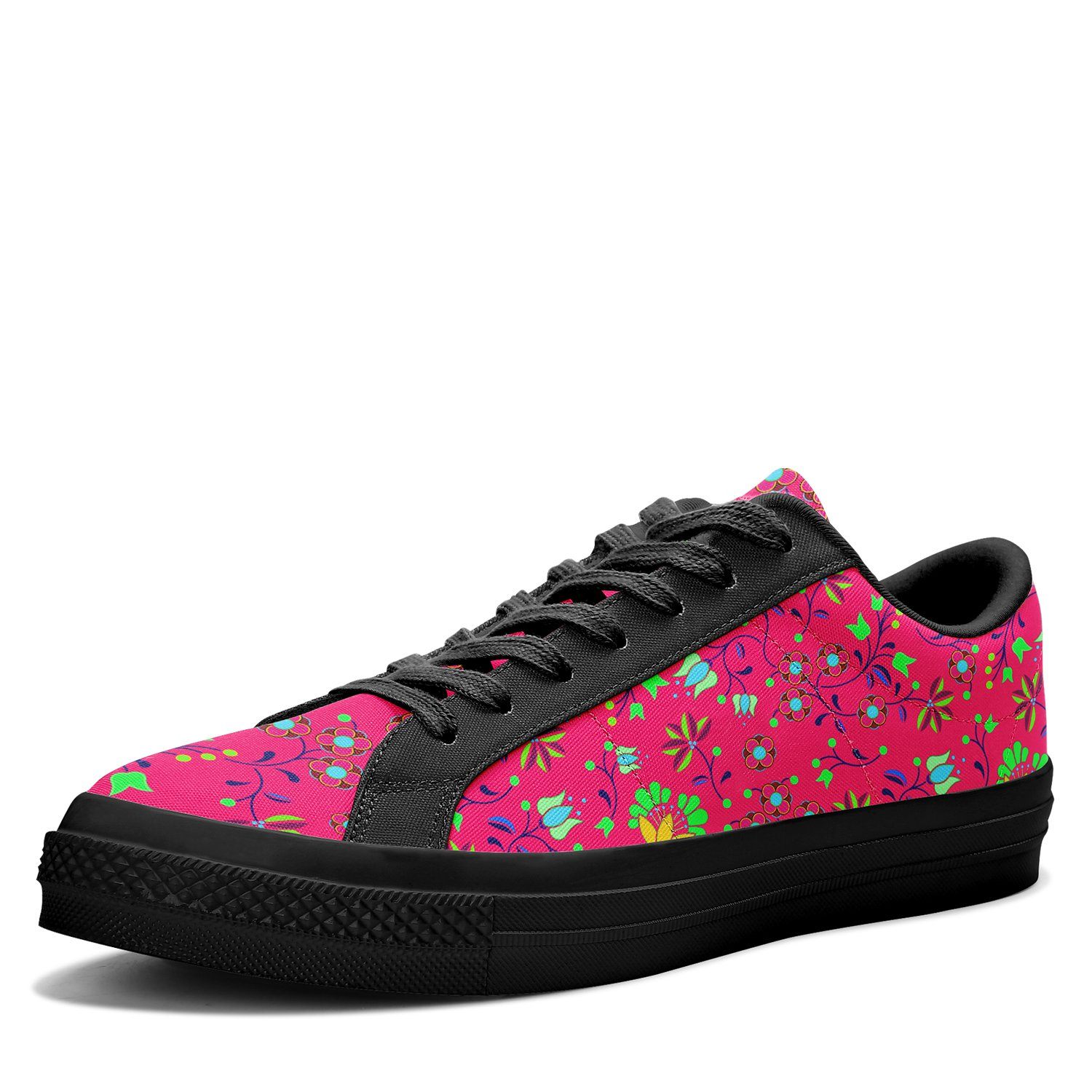 Fleur Indigine Rouge Aapisi Low Top Canvas Shoes Black Sole aapisi Herman