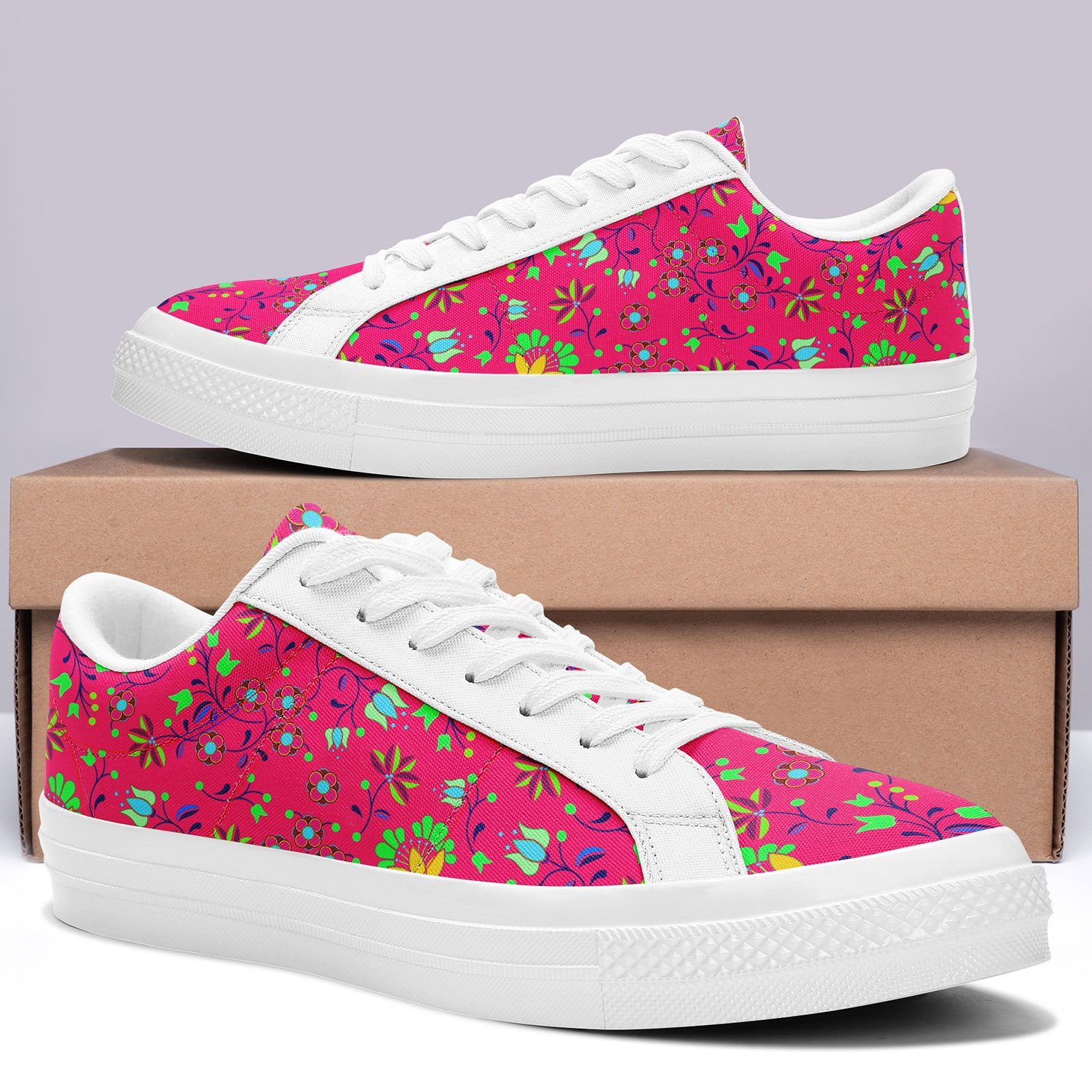 Fleur Indigine Rouge Aapisi Low Top Canvas Shoes White Sole aapisi Herman