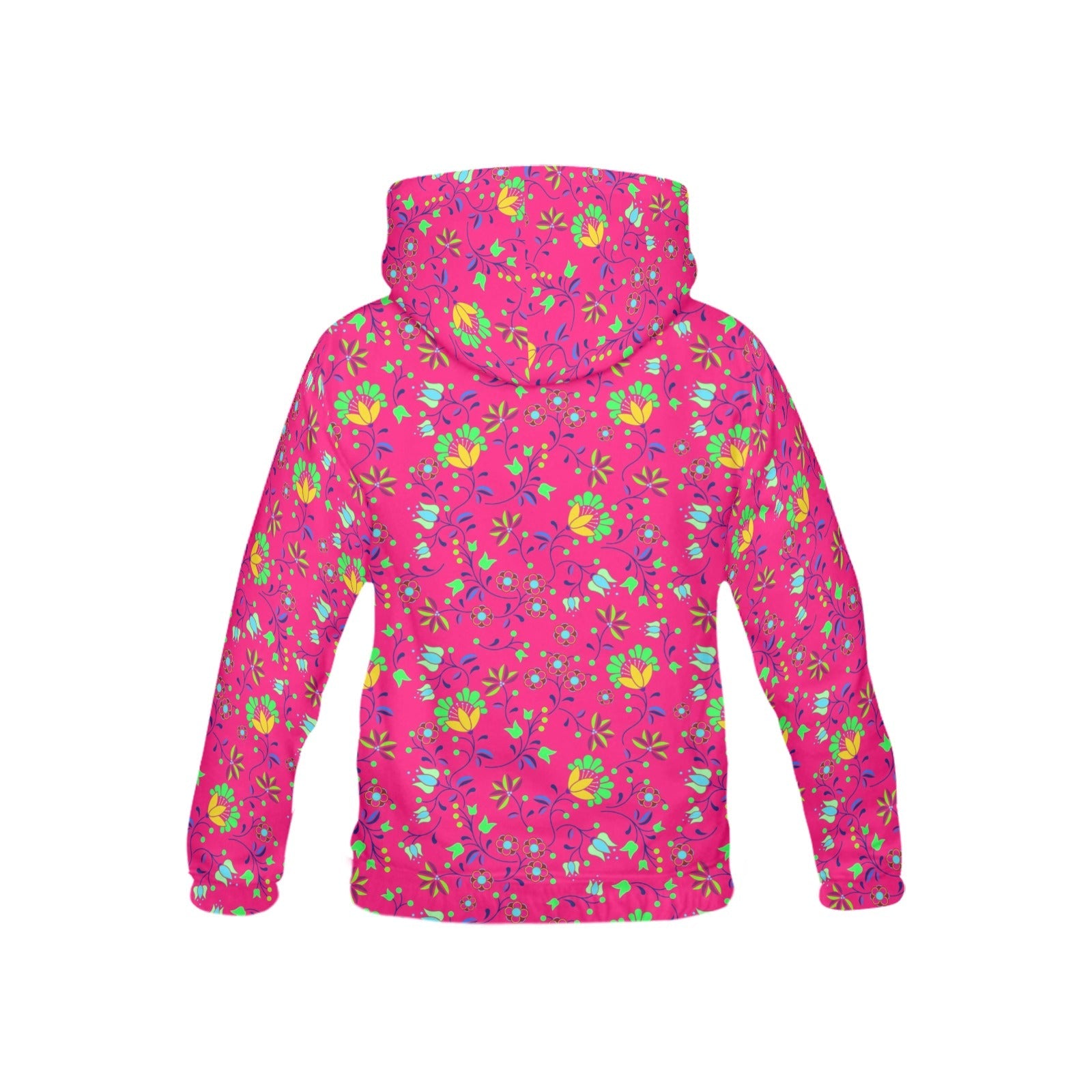 Fleur Indigine Rouge All Over Print Hoodie for Kid (USA Size) (Model H13) All Over Print Hoodie for Kid (H13) e-joyer