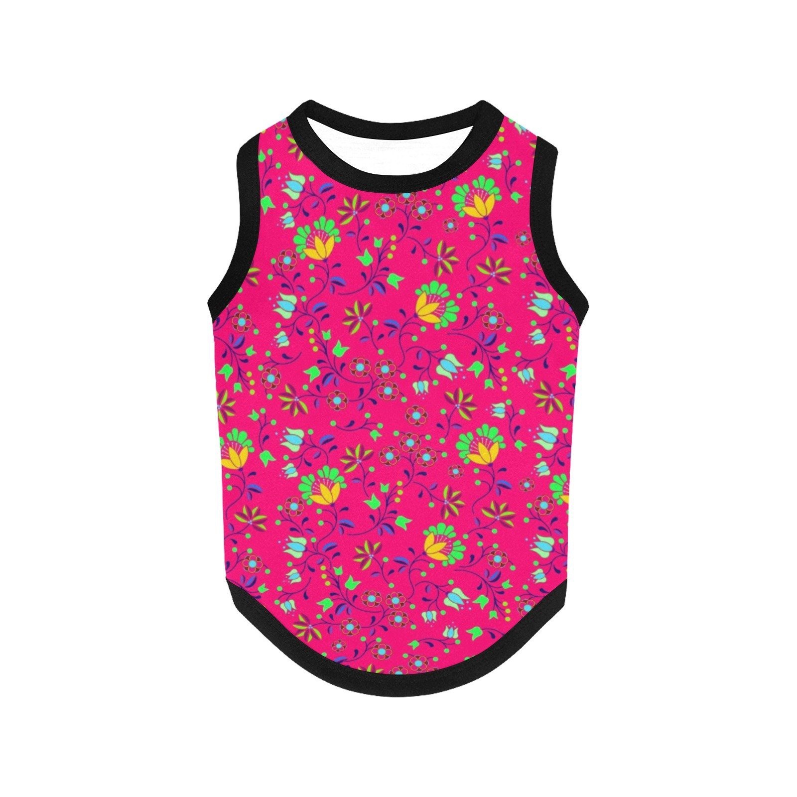 Fleur Indigine Rouge All Over Print Pet Tank Top Pet Tank Top e-joyer
