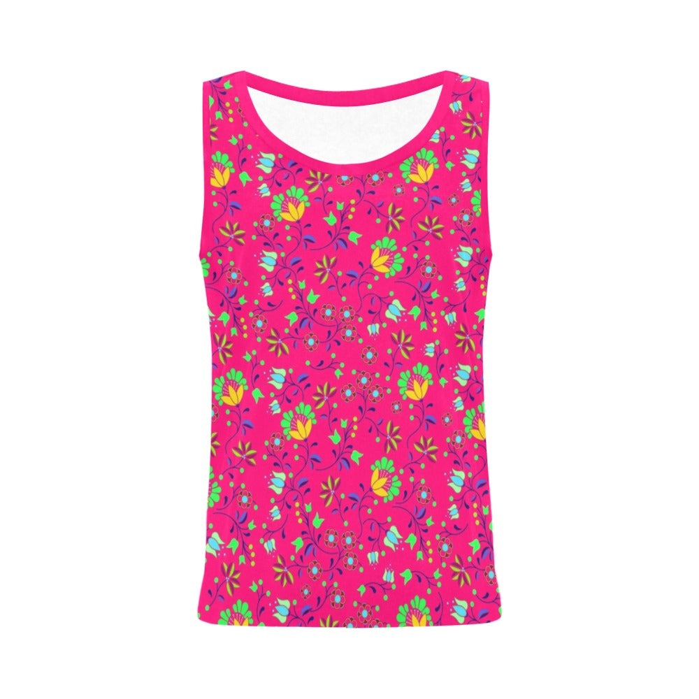 Fleur Indigine Rouge All Over Print Tank Top for Women (Model T43) All Over Print Tank Top for Women (T43) e-joyer