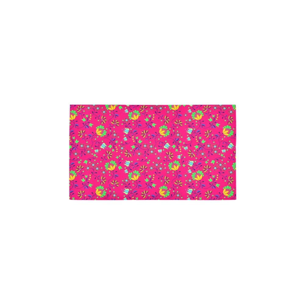 Fleur Indigine Rouge Bath Rug 16''x 28'' Bath Rug 16''x 28'' e-joyer
