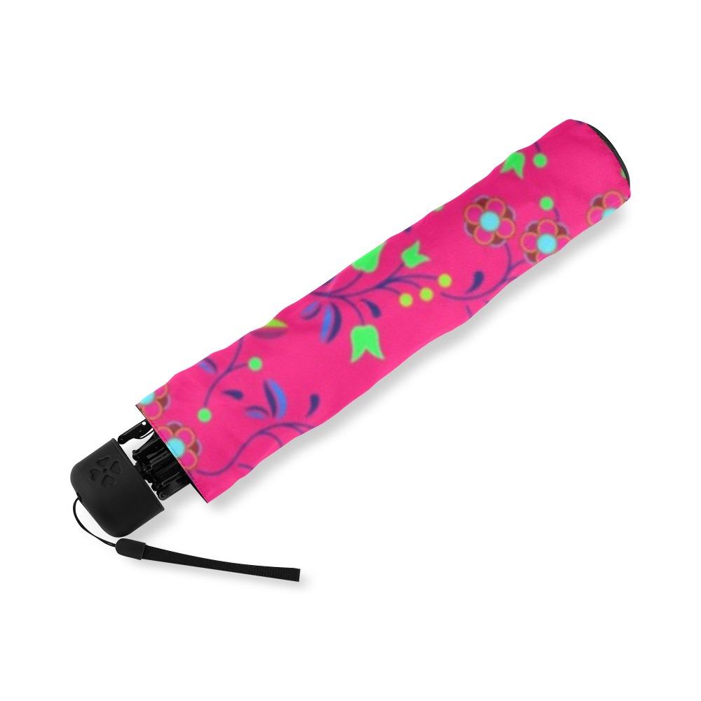 Fleur Indigine Rouge Foldable Umbrella (Model U01) Foldable Umbrella e-joyer