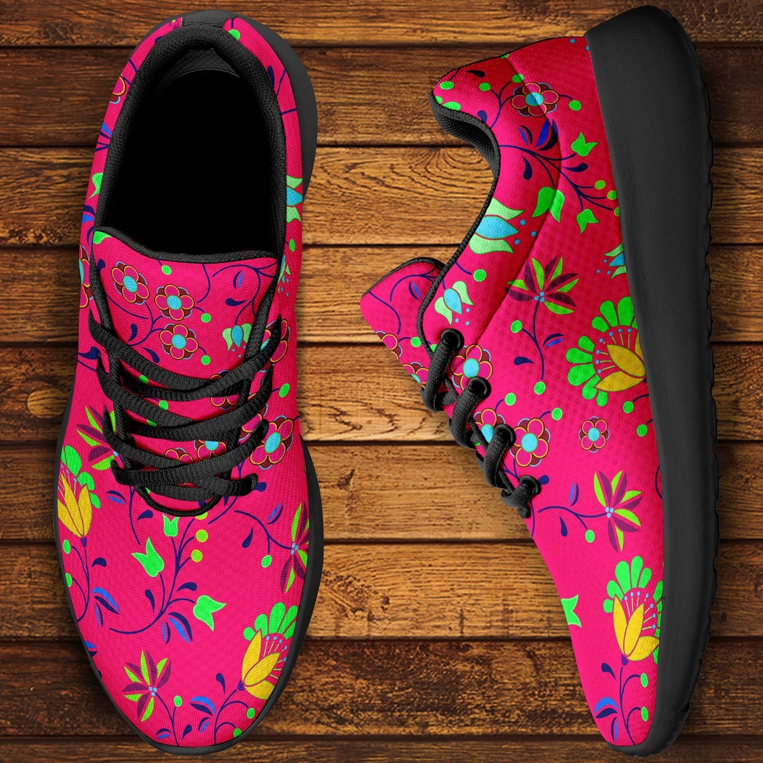 Fleur Indigine Rouge Ikkaayi Sport Sneakers ikkaayi Herman