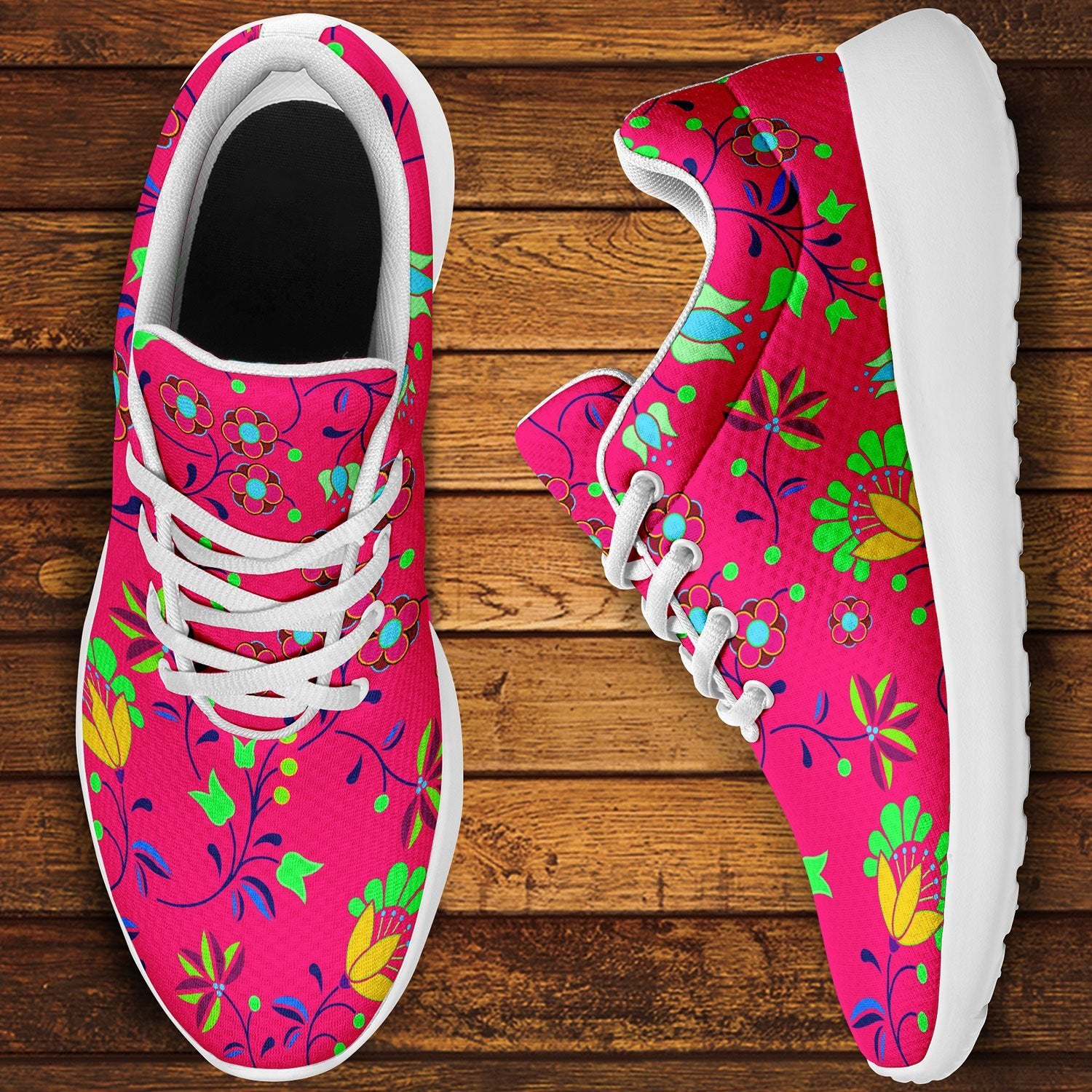 Fleur Indigine Rouge Ikkaayi Sport Sneakers ikkaayi Herman