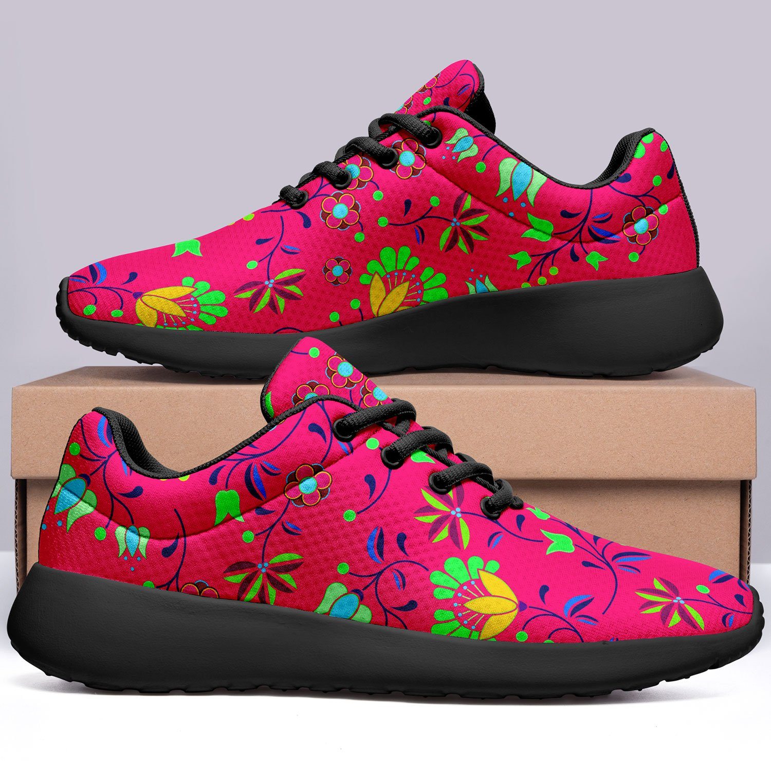 Fleur Indigine Rouge Ikkaayi Sport Sneakers ikkaayi Herman