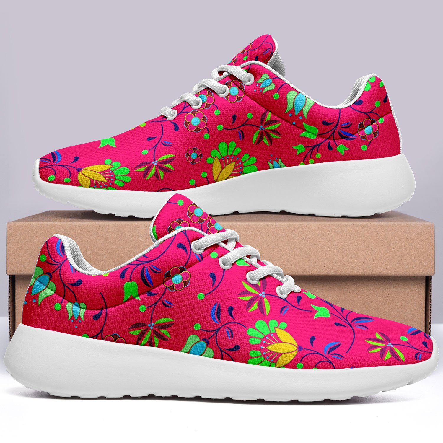 Fleur Indigine Rouge Ikkaayi Sport Sneakers ikkaayi Herman