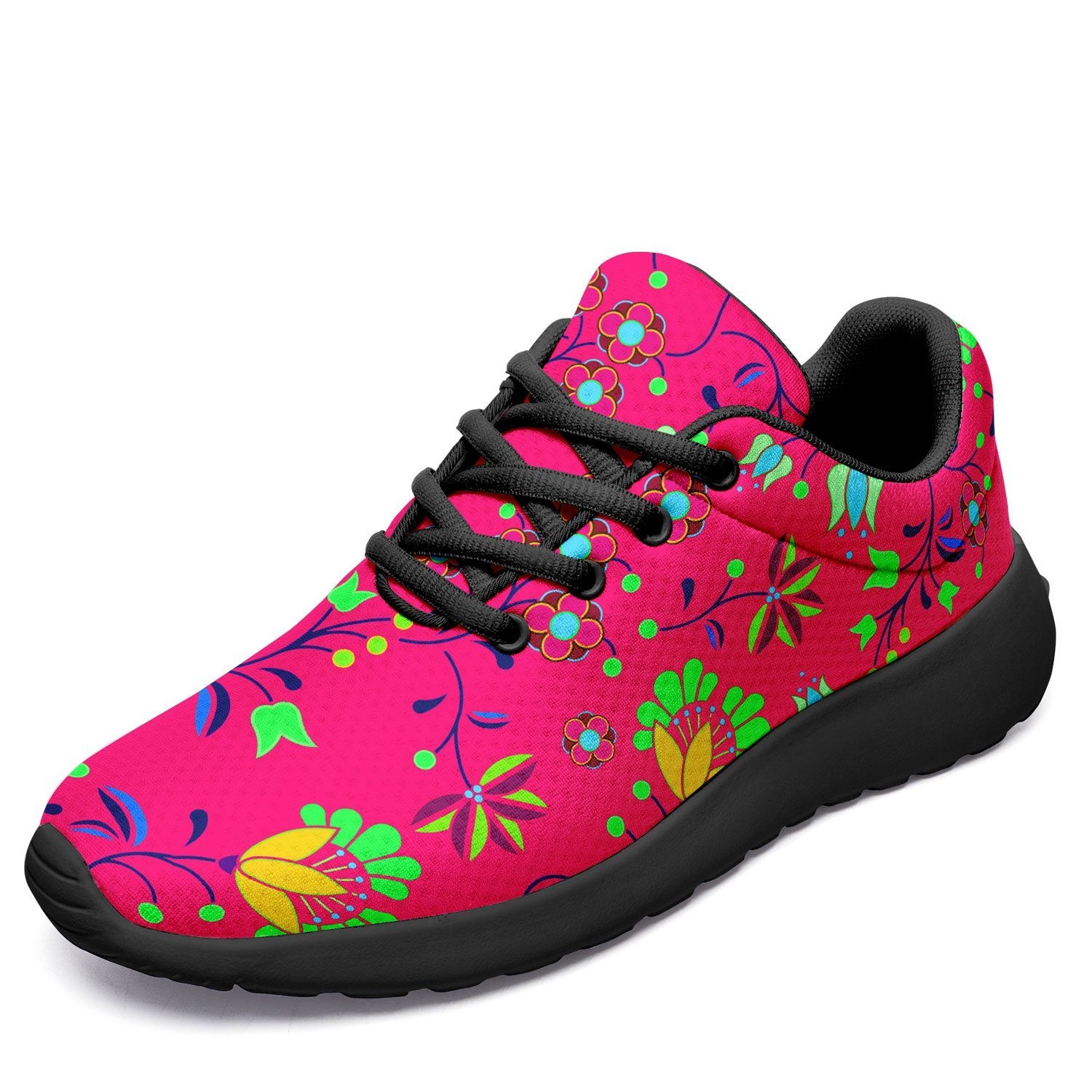 Fleur Indigine Rouge Ikkaayi Sport Sneakers ikkaayi Herman US Women 4.5 / US Youth 3.5 / EUR 35 Black Sole