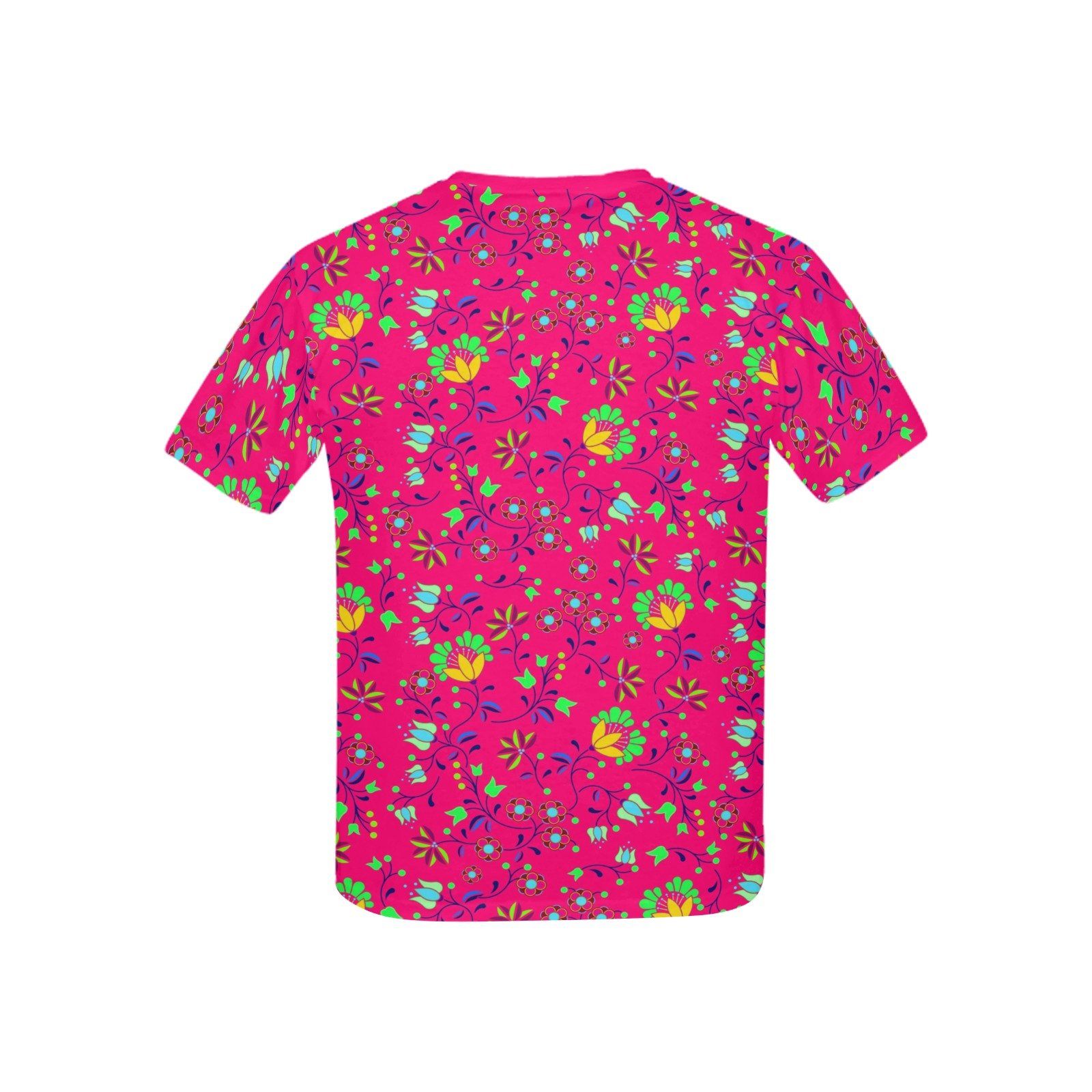 Fleur Indigine Rouge Kids' All Over Print T-shirt (USA Size) (Model T40) All Over Print T-shirt for Kid (T40) e-joyer