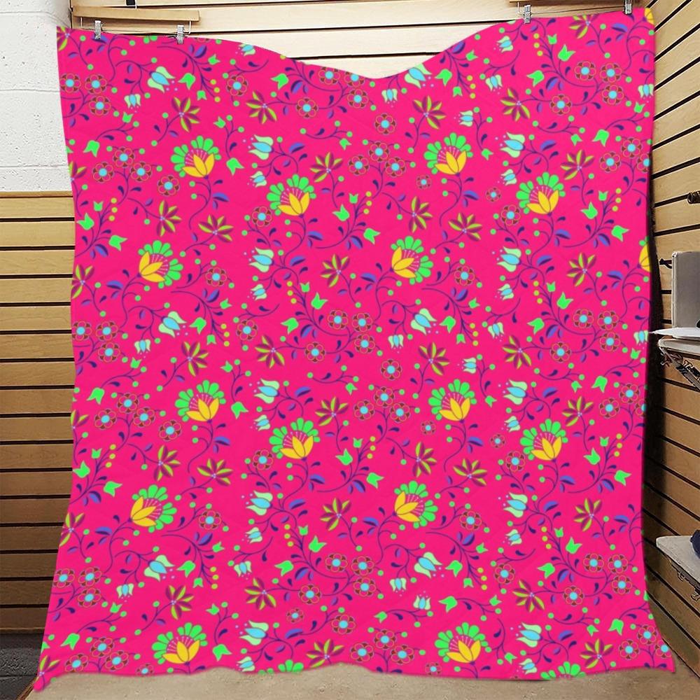 Fleur Indigine Rouge Quilt 70"x80" Quilt 70"x80" e-joyer