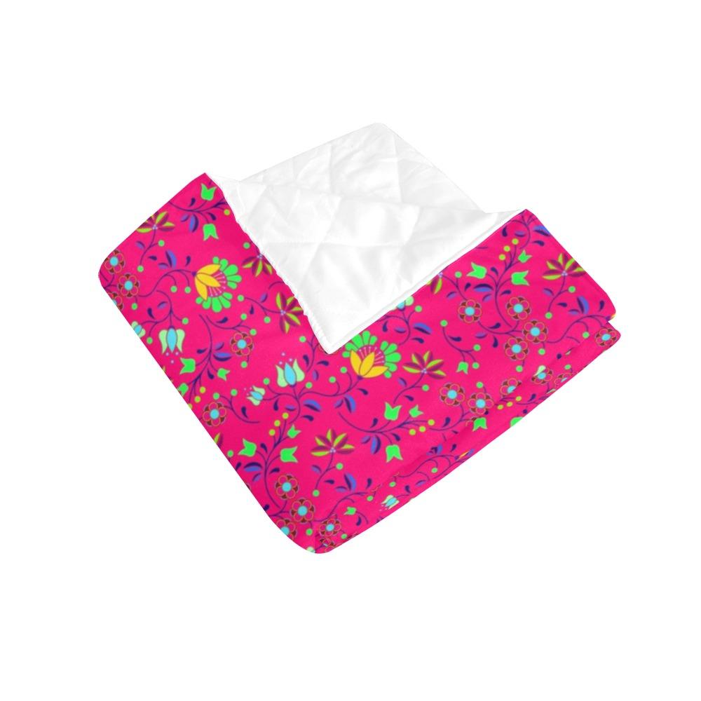 Fleur Indigine Rouge Quilt 70"x80" Quilt 70"x80" e-joyer