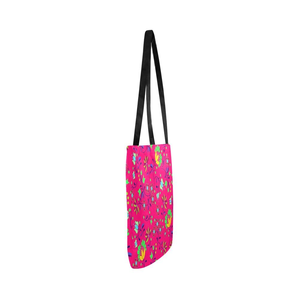 Fleur Indigine Rouge Reusable Shopping Bag Model 1660 (Two sides) Shopping Tote Bag (1660) e-joyer
