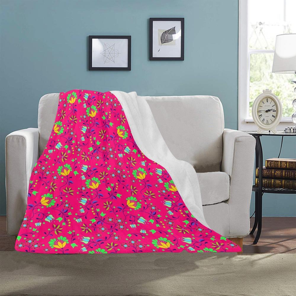 Fleur Indigine Rouge Ultra-Soft Micro Fleece Blanket 40"x50" Ultra-Soft Blanket 40''x50'' e-joyer