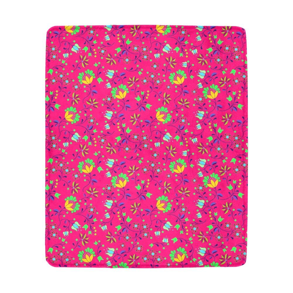 Fleur Indigine Rouge Ultra-Soft Micro Fleece Blanket 50"x60" Ultra-Soft Blanket 50''x60'' e-joyer